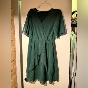 Green Ruffle Dress - Amazon